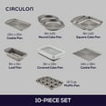 thumbnail image 3 of Circulon Total Nonstick Bakeware Set, 10-Piece, 3 of 11