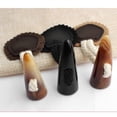 thumbnail image 3 of 4 Pairs Leather Sew-On Toggle Resin Horn Button Closures DIY Sewing Coffee Color, 3 of 7