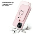thumbnail image 7 of Accordion Wallet Case for iPhone 14 Plus with Rotatable Ring Holder Kickstand, RFID Blocking Card Slots Finger Grip Ring PU Leather Shockproof Purse Cover for iPhone 14 Plus, Pink, 7 of 7
