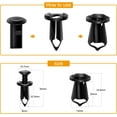 thumbnail image 3 of GOOACC 70Pcs Engine Under Cover Splash Shield Guard Body Bolts Bumper Fender Liner Push Retainer Fastener Rivet Clips, Nylon, 3 of 7