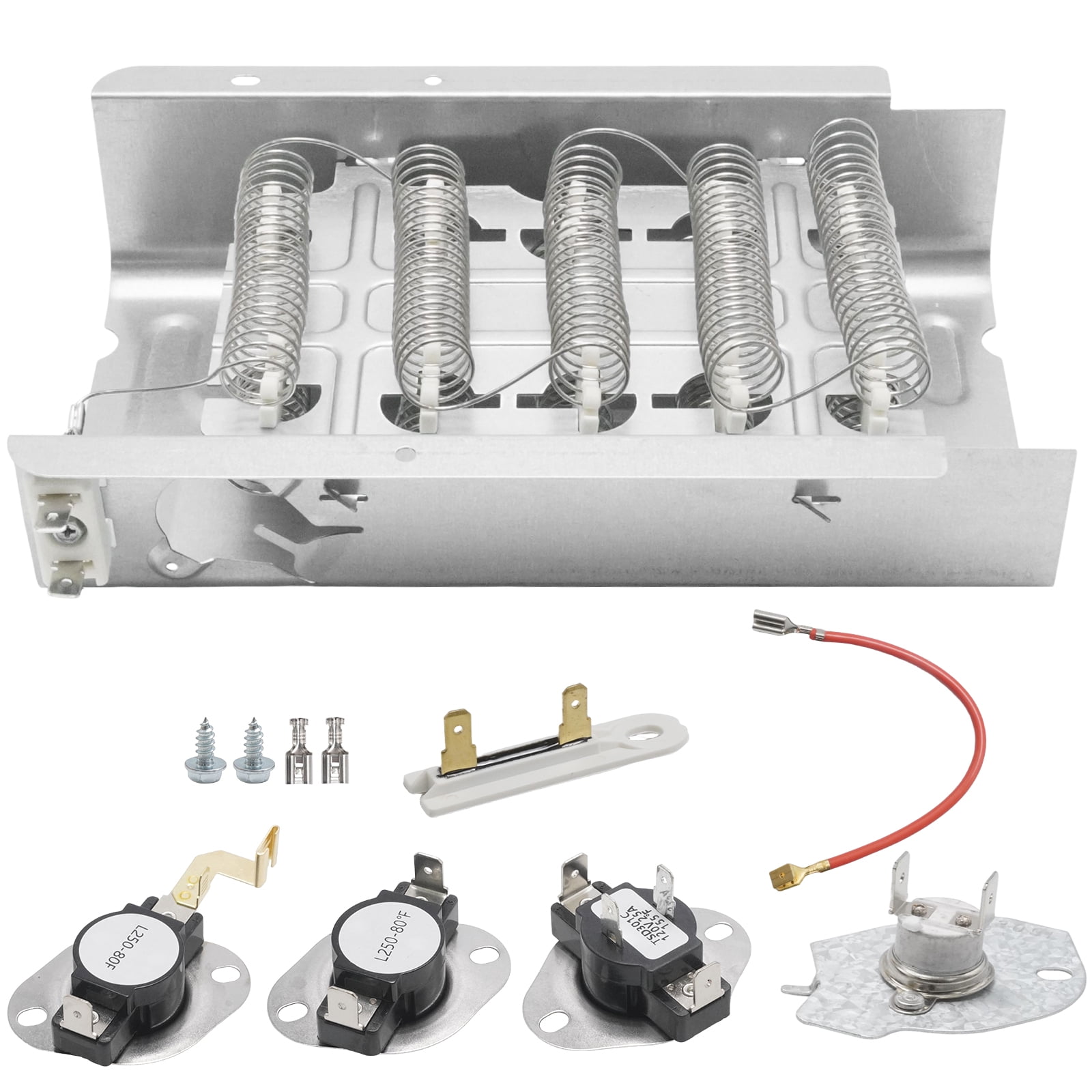 Replacement for Whirlpool Kenmore Maytag Amana, Dryer Heating Element with Thermostat Thermal Fuse, Replacement Parts 279838 279816 3392519