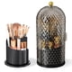 thumbnail image 1 of Soporte para brochas de maquillaje JIANGLAI 360, giratorio con tapa, negro, 1 of 7