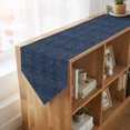 thumbnail image 4 of Indigo Blue Table Runner Linen Burlap Table Runner 72 Inches Long Farmhouse Vintage Blue Solid Color Dresser Scarves for Kitchen Island Coffee Dining Room Party Wedding Holiday Decoration 14"x72", 4 of 8