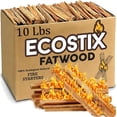 thumbnail image 2 of WJSP Fatwood Fire Starter 10 lb Natural Kindling Sticks for Camping Wood Stove Fire Pit BBQ, 2 of 3