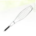 thumbnail image 6 of MEIBUTYUP 1Pc Stainless Steel Fish Grill Basket with Stay Comfortable Handle for Barbecue, 6 of 8