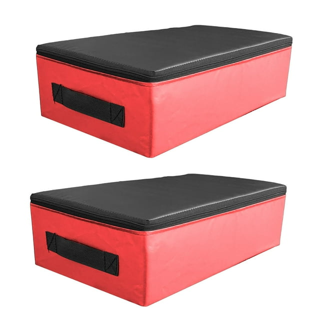 Lipstore Coussinet de Tombé de Musculation Silence Coussinet de Soulevé de Terre pour l'Entraînement Musculation Hommes Rouge Noir