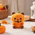 thumbnail image 6 of Halloween PUMPKIN PLUSH Stuffed Toy with Jack-o'-Lantern , Soft Orange Cuddly Halloween Decor for , Party Table, Bedroom, Seasonal Display or Gift, 6 of 7