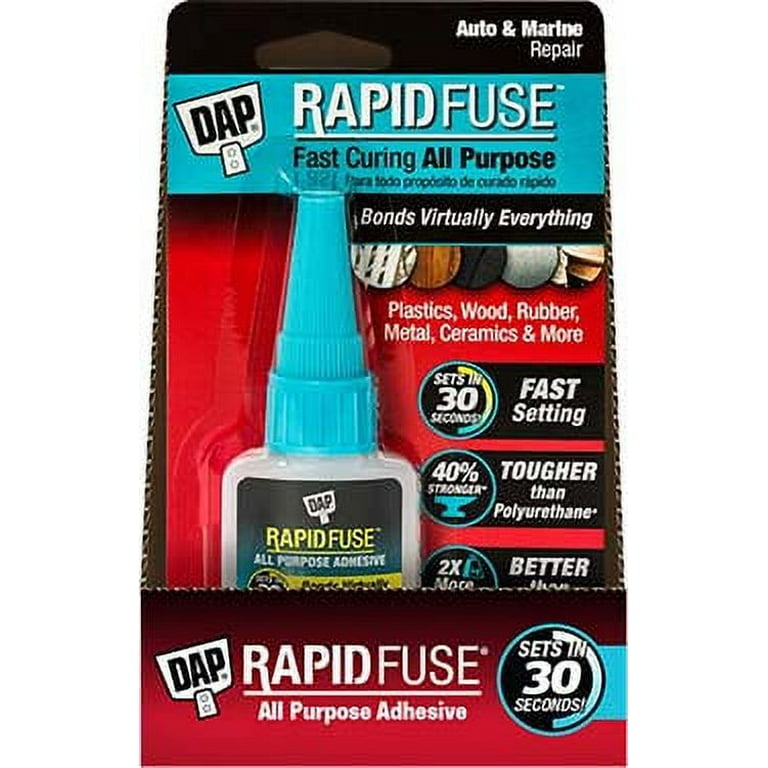 DAP RapidFuse Plastic Primer Kit 3-Gram Liquid All Purpose Waterproof,  Quick Dry, Multipurpose Adhesive in the Multipurpose Adhesive department at