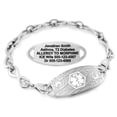 thumbnail image 1 of MedicEngraved Stainless Steel Custom Medical Alert Bracelet - 6mm Infinity Link, 1 of 8