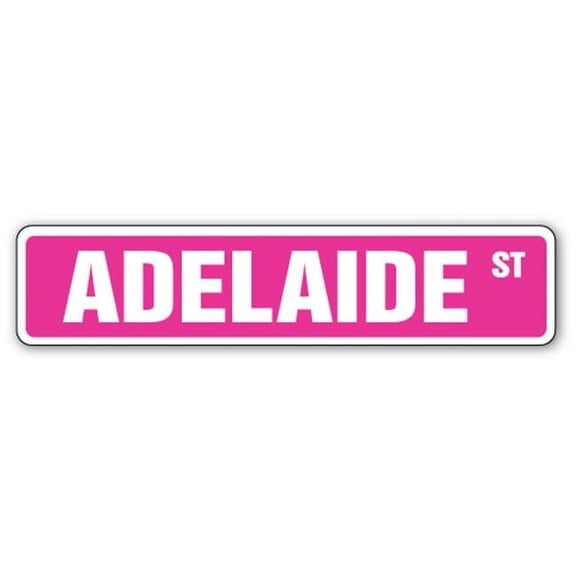 SignMission SS-ADELAIDE 4 x 18 in. Childrens Name Room Street Sign - Adelaide
