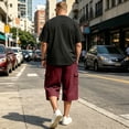 thumbnail image 5 of Dresfit Cargo Shorts Mens Drawstring Baggy Long Shorts Summer 2026 Below the Knee Work Capri Shorts Lightweight Stretch Cropped Outdoor Carpenter Shorts XL, 5 of 6