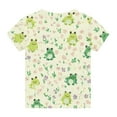 thumbnail image 5 of FamilyThread Toddler Girls Boys Breathable Short Sleeve T-Shirt Floral Graphic Print Tunic Tops Crewneck Casual Summer Shirt For 3-13Y, 5 of 7