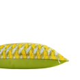 thumbnail image 3 of Chevron Vert Silk Velvet Ikat Pillow, 20" X 20", 3 of 3