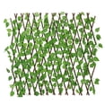 thumbnail image 3 of Valla de simulación Valla retráctil Valla de flores falsas Hojas verdes Valla de patio al aire libre Valla Valla Hojas decorativas Plantas de sombra, 3 of 4