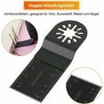 thumbnail image 4 of Paquete de 20 hojas de sierra oscilantes universales, Multitool Starlock Plus de 34 mm, hojas de sierra oscilantes de precisión de cambio rápido para madera, plástico, metal y clavos Bosch., 4 of 5