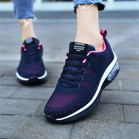 BUBUDENG Women s Running Shoes Breathable Training Shoes Non slip Casual Sports Shoes