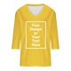 thumbnail image 3 of Blusa de mujer con cuello en V y manga 3/4 - 2025 Verano Slim Fit Camisa túnica informal con estampado del Día de San Patricio, 3 of 8