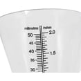 thumbnail image 4 of Rain Gauge Cone Ground Rain Gauge Rain Measuring Cup Used for Garden Outdoor with Double Scale Trans, 4 of 5