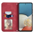 thumbnail image 5 of Dteck Shockproof Case for Samsung Galaxy A53 5G, Magnetic PU Leather Flip Back Cover Foldable Cover Card Holder Slot Stand for Galaxy A53 5G,Red, 5 of 5