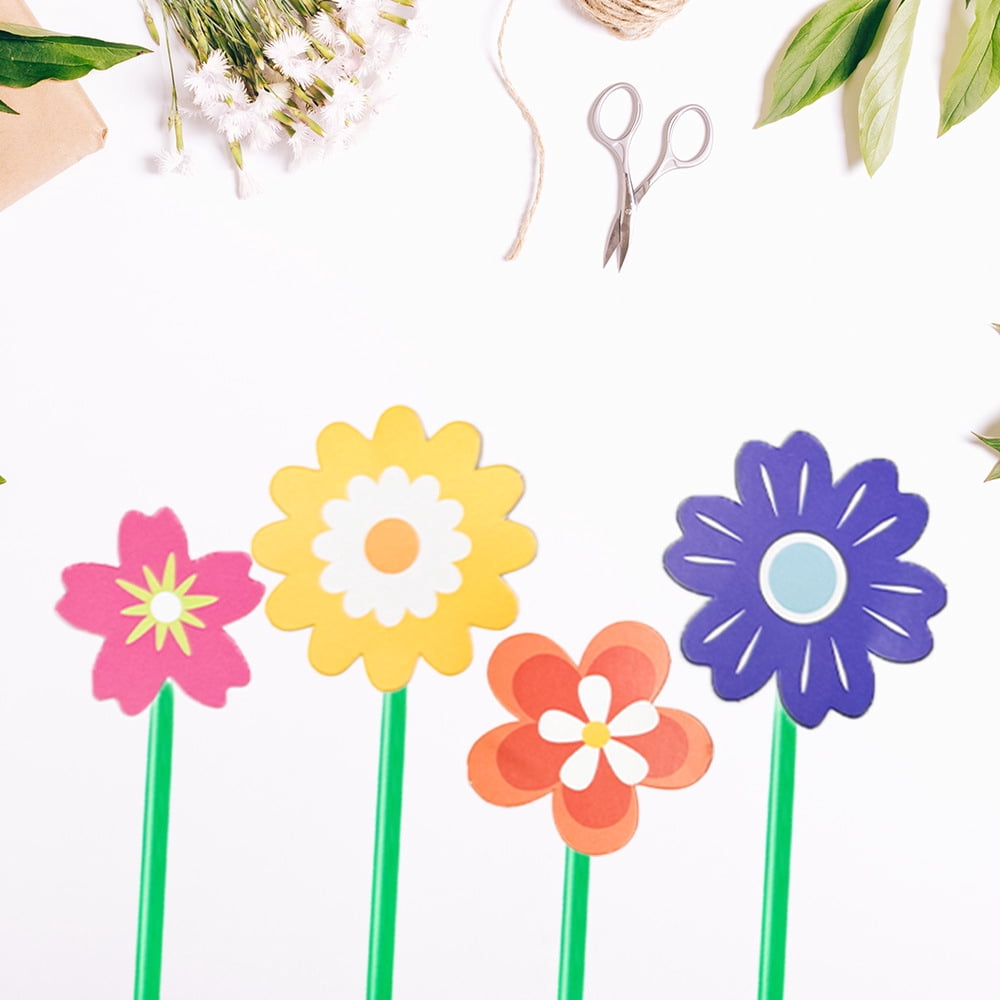 24 Set Flower Bouquet Craft Kit, Make Your Own Flowers Vase Art DIY Flower and Craft for Teacher Mother's Day Christmas Birthday Party Gift Decoration