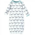 thumbnail image 4 of Hudson Baby Infant Boy Cotton Long-Sleeve Gowns 3pk, Whales Anchor, 0-6 Months, 4 of 4