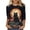 Q181 Multicolor, variant on Mifsaly Halloween Tops for Women 2026 Vintage Witch Graphic Blouse Crewneck 3/4 Sleeve Casual Fall Holiday Party Shirts Multicolor,XXL