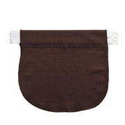 dailooas Maternity Pregnancy Adjustable Elastic Belt Pants Extend Button (Coffee)