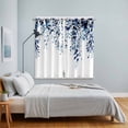 thumbnail image 5 of Curtains 84 Inches Long 2 Panels, Blue Eucalyptus Leaves Grommets Window Treatment Curtain, Weeping Botanical Watercolor Thermal Curtains Drapes for Living Room/Bathroom, 5 of 9