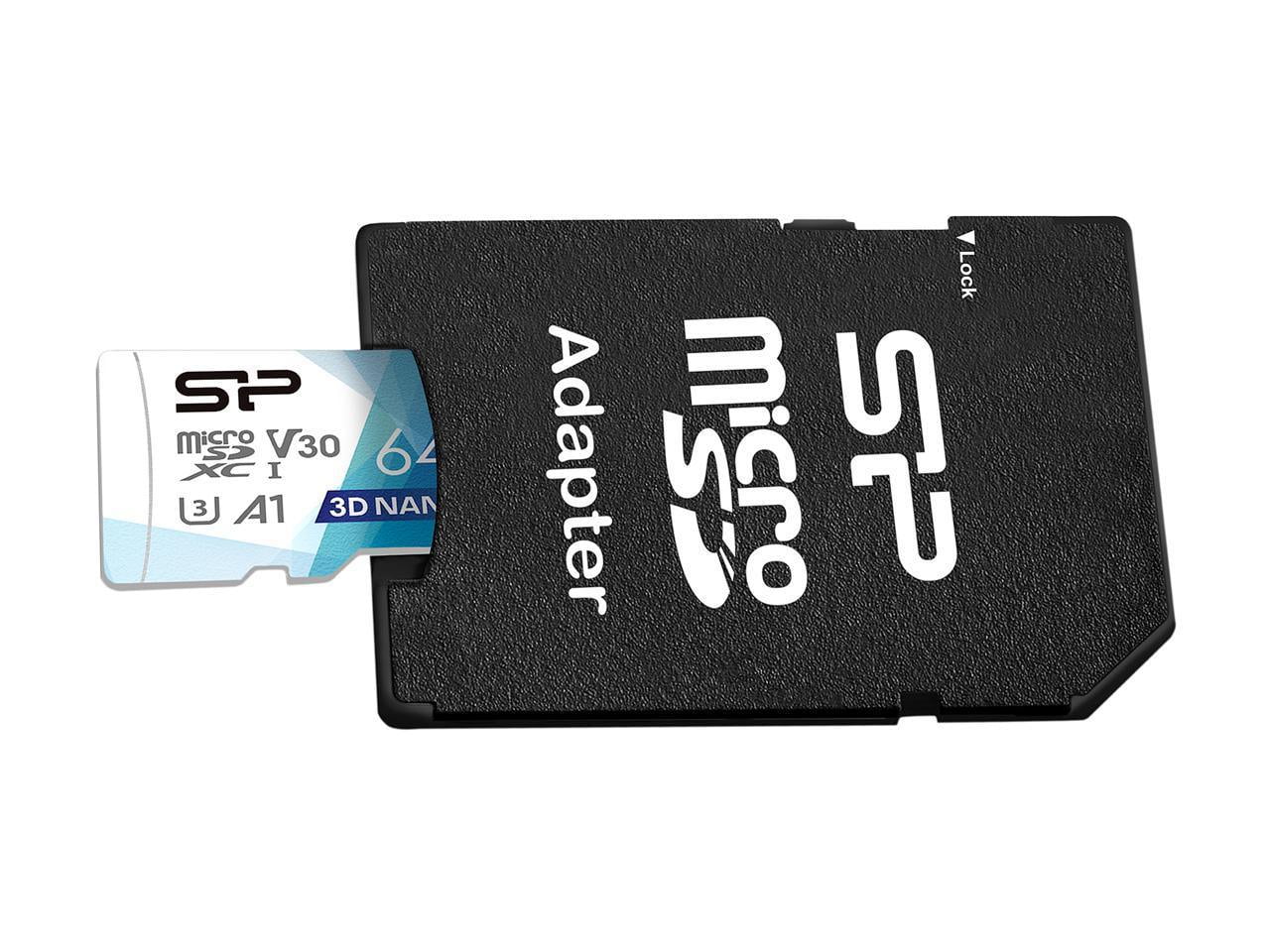 INTEGRAL Carte micro SD Security 64Go 4K V30 UHS-1 U3 A1 CLASS 10
