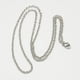 thumbnail image 1 of 2 collares de cadena de acero inoxidable 304 unisex de moda con cierre de langosta para hombres y mujeres, regalo de joyería, color acero inoxidable, 19,5-20,5 pulgadas, 1 of 3