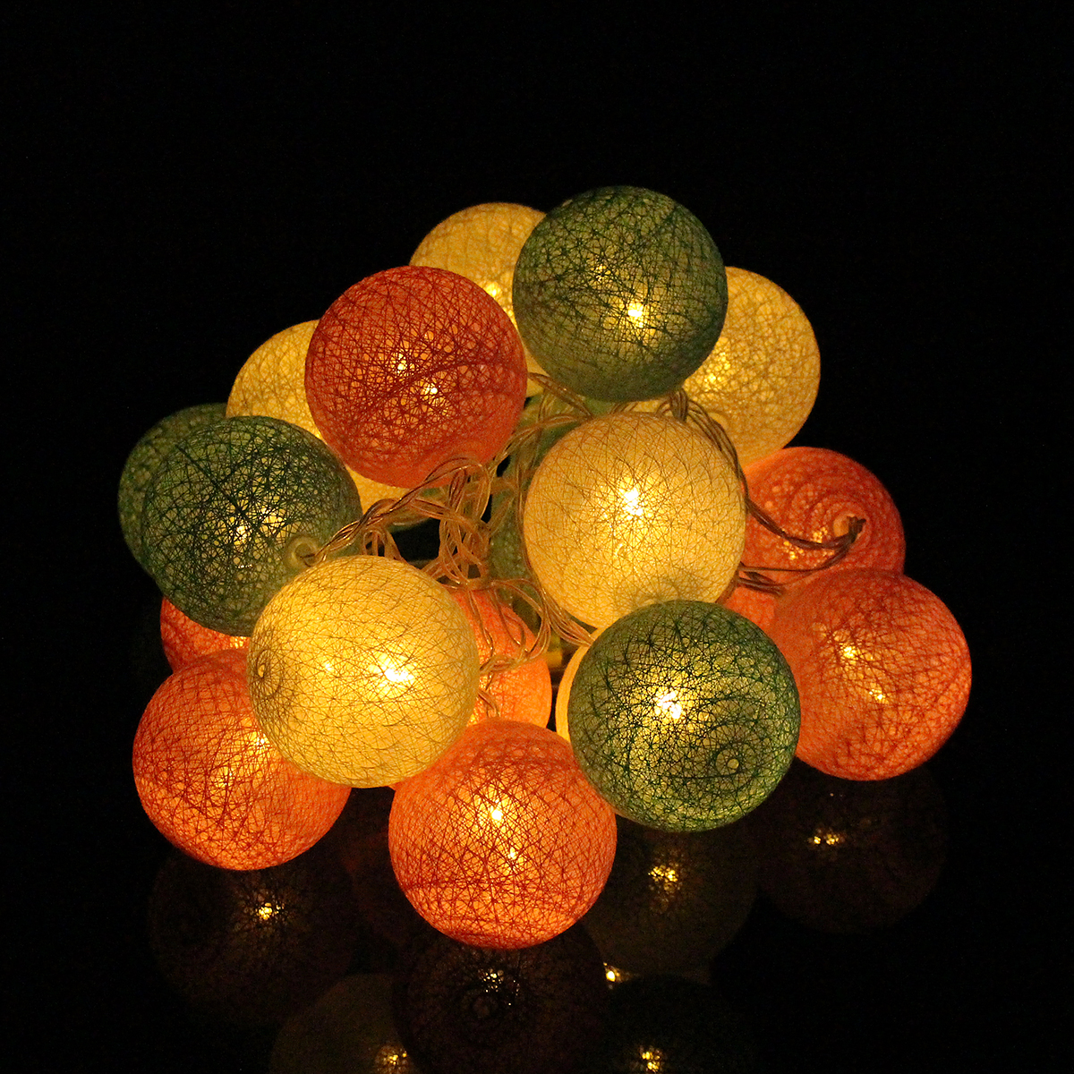 20 Sweet Pastel Cotton Ball With Led Battery Operated String Lights Wedding Walmart Canada