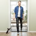 thumbnail image 1 of PawHut 26"-37" Dog Gate, 14" Tall Pet Gate with 2 Extension, Black, 1 of 10