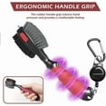 thumbnail image 4 of THIODOON 2 Pack Golf Club Brushes and Groove Cleaner 2 ft Retractable Zipline Carabiner Oversized Golf Brush Head with Retractable Spike Comfortable Grip Golf Club Cleaner, 4 of 8
