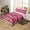 Pink, variant on Erosebridal Pink Train Comforter Cover, Steam Engine Bedding, Cartoon Vehicle Decor, Reversible(No Comforter)