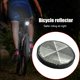 thumbnail image 5 of Etiqueta engomada del reflector Reflectores de advertencia de seguridad para motocicleta Bicicleta (Blanco), 5 of 5