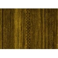 thumbnail image 1 of Ahgly Company Machine Washable Indoor Rectangle Abstract Yellow Modern Area Rugs, 6' x 9', 1 of 4