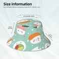 thumbnail image 3 of Balery Kawaii Sushi Sombreros para el sol para hombre y mujer, sombrero de pescador con UPF 50+, 3 of 6