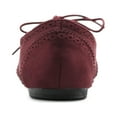 thumbnail image 4 of Ollio Women's Shoes Faux Suede Flat Pointed Toe Oxford F1300, 4 of 6