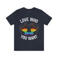 thumbnail image 2 of Love Who You Want Gay Pride LGBTQ+ Elephant Rainbow Hearts S-3XL, 2 of 8