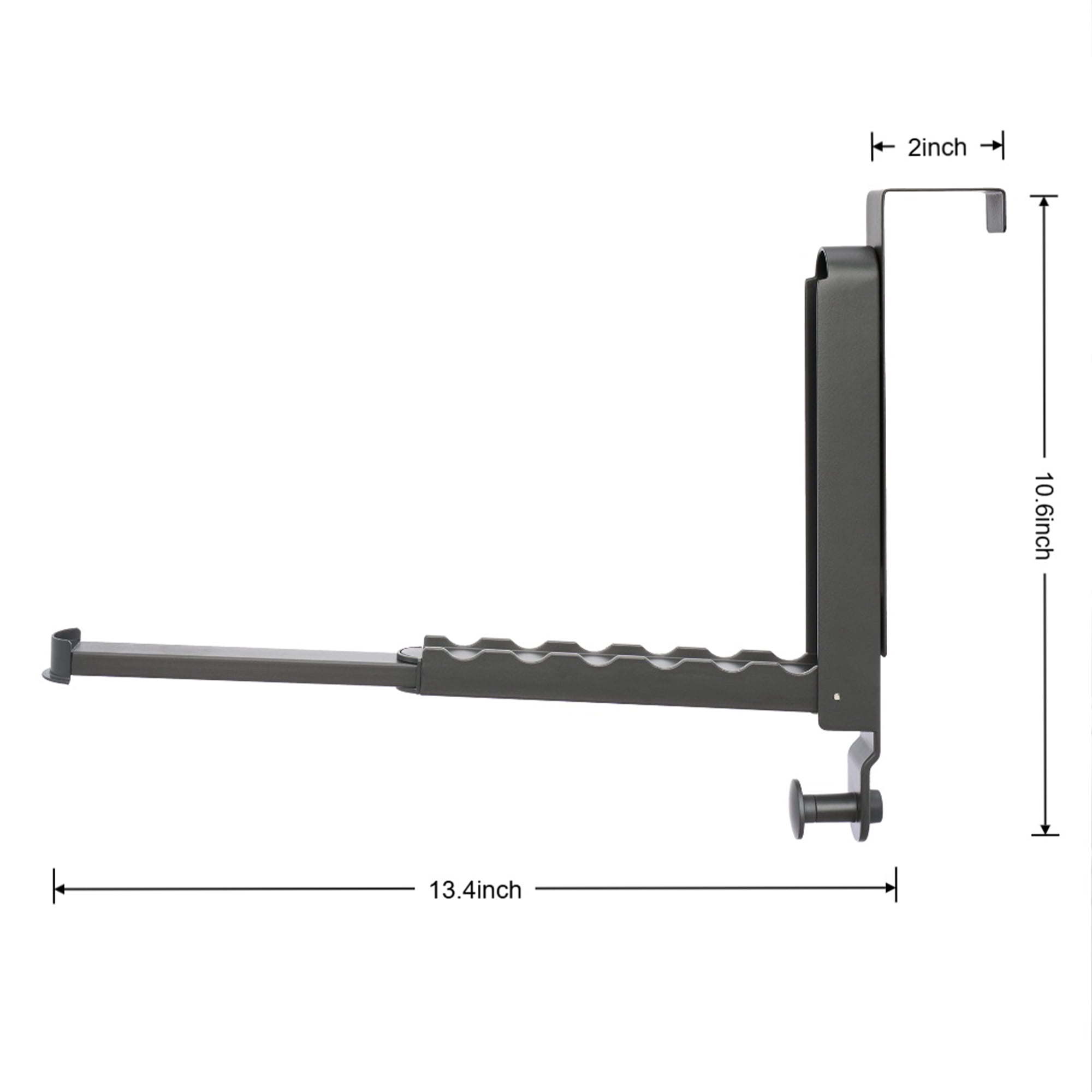 Unique Bargains Coat Rack Door Mount Plastic Hook for Entryway Gray 13.4"x10.6"x2"