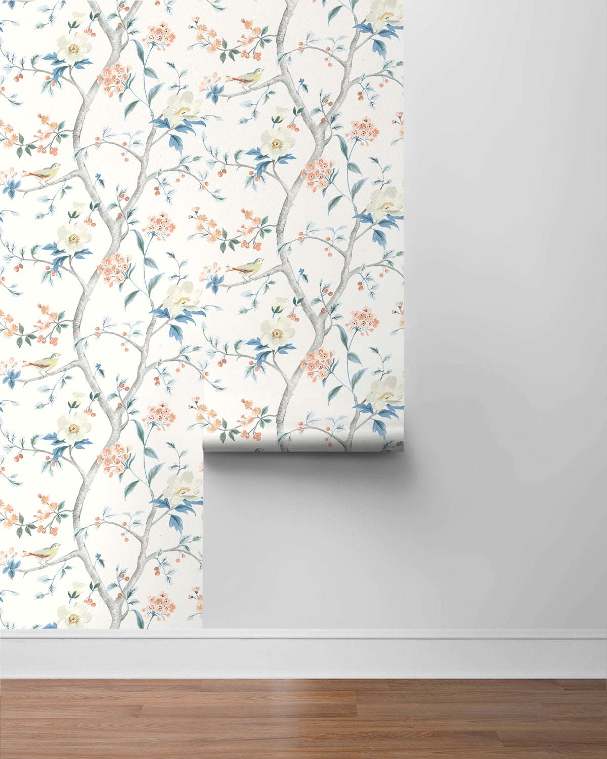 Lillian August Floral Trail Peel and Stick Wallpaper