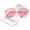Silver / Red, variant on Unisex Modern Slim Temples Brow Bar Rimless Colored Flat Lens Aviator Sunglasses 59mm (Gold / Pink) - 59mm