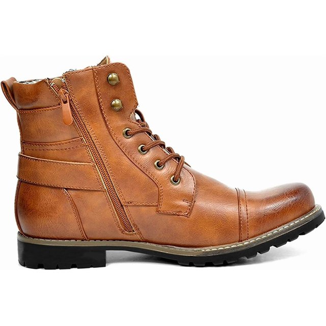 Botas de moto para hombre, estilo militar, estilo informal, para vestir.
