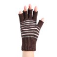 thumbnail image 4 of Guantes de calefacción BRILLAR 1 par 5V USB invierno cálido medio dedo mitones café, 4 of 10
