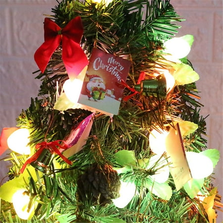 60cm Tabletop Artificial Small Mini Christmas Tree with LED Light Xmas