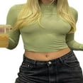 thumbnail image 1 of Blouse Mode Urbaine à Manches Longues Unie pour Femmes, 1 of 6