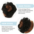 thumbnail image 3 of 2 Pcs Chignon Désordonné Postiche Chignon Bouclé Extensions de Cheveux, 3 of 8