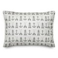 thumbnail image 2 of Creative Products Nautical Icons Gray 14x20 Spun Poly Pillow, 2 of 3