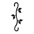 thumbnail image 2 of Village Wrought Iron SH-D-76 Leaf S-Hook - Noir, 2 of 4