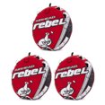 thumbnail image 1 of Airhead Rebel 54 Inch 1 Person Red Towable Tube Kit w/ Rope and 12V Pump(3 Pack), 1 of 10